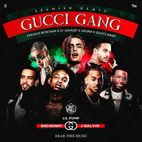 gucci gang testo remix|gucci gang remix mp3 download.